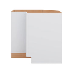 Modernform Cabinet Matte White 36" W X 34 1/2" H X 24" D Base Diagonal Corner w/Lazy Susan Cabinet