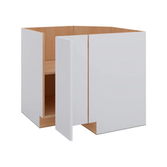 Modernform Cabinet Matte White 36" W X 34 1/2" H X 24" D Base Diagonal Corner w/Lazy Susan Cabinet