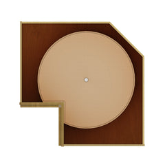 Modernform Cabinet Natural Shaker 36" W X 34 1/2" H X 24" D Lazy Susan Base Cabinet