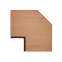 Modernform Cabinet Matte White 36" W X 34 1/2" H X 24" D Base Diagonal Corner w/Lazy Susan Cabinet