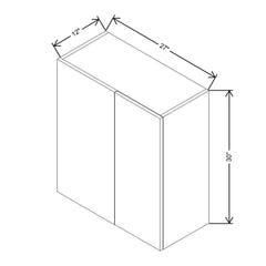 CNC Luxor Espresso 27 To 30" W X 30" H Blind Wall Cabinet