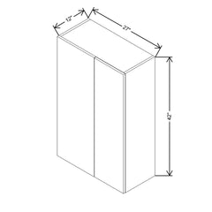 CNC Luxor Harvest 27 To 30" W X 42" H Blind Wall Cabinet
