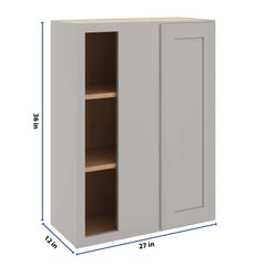 CNC Luxor Misty Grey 27 To 30" W X 36" H Blind Wall Cabinet
