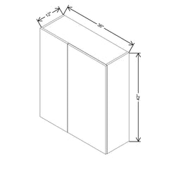CNC Classic Milano Sunset 36 To 39" W X 42" H Double Door Blind Wall Cabinet