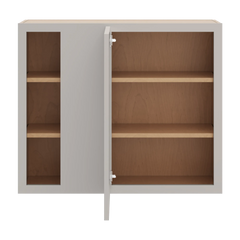CNC Luxor Misty Grey 36 To 39" W X 30" H Blind Wall Cabinet