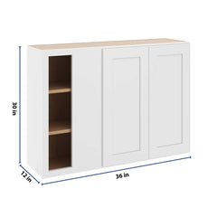 CNC Luxor 5-Piece White 42 To 45" W X 30" H Blind Wall Cabinet