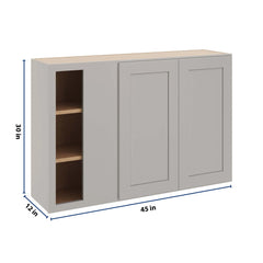 CNC Luxor 5-Piece Misty Grey 45 To 48" W X 30" H Blind Wall Cabinet