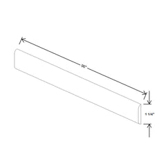 Fabuwood Allure Luxe Cloud White 96" W X 1 1/4" H X 1/4" D Batten Molding