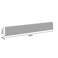 J&K Castle Grey S5 96" W Base Molding
