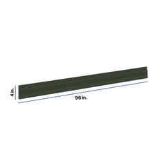 Modernform Cabinet Slim Sage Green 96" W X 4" H X 3/4" D Base Molding
