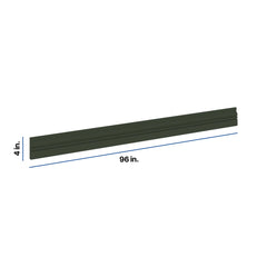 Modernform Cabinet Slim Sage Green 96" W X 4" H X 3/4" D Bottom Molding