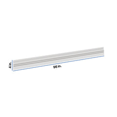 Modernform Cabinet White Shaker 96" W X 4" H X 3/4" D Base Molding