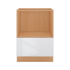 Modernform Cabinet Gloss White 24" W X 34 1/2" H X 24" D Base Microwave Cabinet