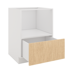 Modernform Cabinet Natural Oak 24" W X 34 1/2" H X 24" D Base Microwave Cabinet