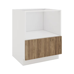 Modernform Cabinet Walnut 27" W X 34 1/2" H X 24" D Base Microwave Cabinet