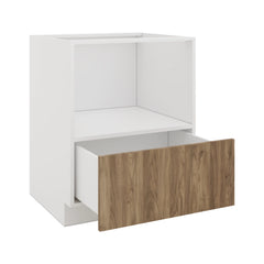 Modernform Cabinet Walnut 27" W X 34 1/2" H X 24" D Base Microwave Cabinet