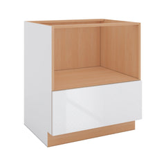 Modernform Cabinet Gloss White 30" W X 34 1/2" H X 24" D Base Microwave Cabinet