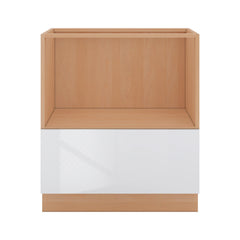 Modernform Cabinet Gloss White 30" W X 34 1/2" H X 24" D Base Microwave Cabinet