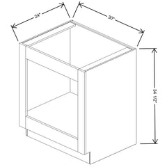 Fabuwood Allure Luna Desert Oak 30" W X 34 1/2" H X 24" D Base Oven Cabinet