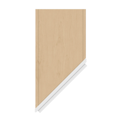 CNC Luxor 5-Piece White 24" W X 34 1/2 " H Angle Base End Cabinet