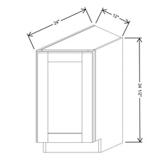 Fabuwood Allure Galaxy Pitch Black 12" W X 34 1/2" H X 24" D Base Transitional Left Cabinet