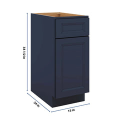 J&K Naval B7 Base Waste Bin Pull-Out w/One (1) Bin Cut-out - 15" W