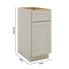 J&K Pebble B6 Base Waste Bin Pull-Out w/One (1) Bin Cut-out - 15" W