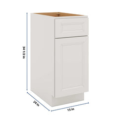 J&K Pure B5 Base Waste Bin Pull-Out w/One (1) Bin Cut-out - 15" W
