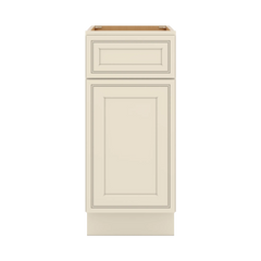 J&K Pearl Glazed H9 Base Waste Bin Pull-Out w/One (1) Bin Cut-out - 15" W