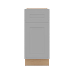 J&K Castle Grey S5 Base Waste Bin Pull-Out w/One (1) Bin Cut-out - 15" W