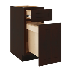 J&K Java Coffee S1 Base Waste Bin Pull-Out w/One (1) Bin Cut-out - 15" W