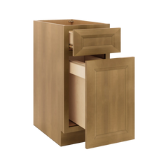 J&K Butterscotch B8 Base Waste Bin Pull-Out w/One (1) Bin Cut-out - 15" W