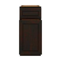 J&K Espresso K8 Base Waste Bin Pull-Out w/One (1) Bin Cut-out - 15" W