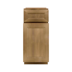 J&K Butterscotch B8 Base Waste Bin Pull-Out w/One (1) Bin Cut-out - 15" W