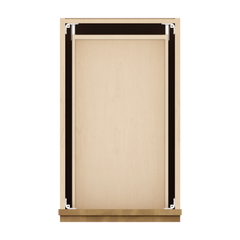 J&K Butterscotch B8 Base Waste Bin Pull-Out w/One (1) Bin Cut-out - 15" W
