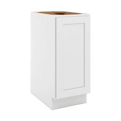 CNC Luxor 5-Piece White 15" W Full Height Waste Basket Cabinet