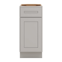 CNC Luxor 5-Piece Misty Grey 15" W Waste Basket Cabinet