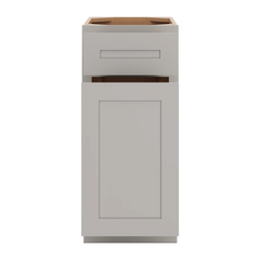 CNC Luxor 5-Piece Misty Grey 15" W Waste Basket Cabinet