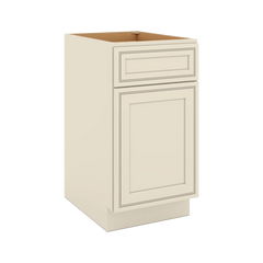 J&K Pearl Glazed H9 Base Waste Bin Pull-Out w/Two (2) Bin Cut-outs - 18" W
