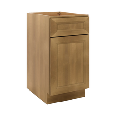 J&K Butterscotch B8 Base Waste Bin Pull-Out w/Two (2) Bin Cut-outs - 18" W
