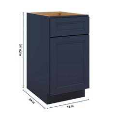 J&K Naval B7 Base Waste Bin Pull-Out w/Two (2) Bin Cut-outs - 18" W