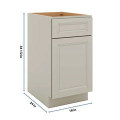 J&K Pebble B6 Base Waste Bin Pull-Out w/Two (2) Bin Cut-outs - 18" W