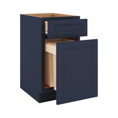 J&K Naval B7 Base Waste Bin Pull-Out w/Two (2) Bin Cut-outs - 18" W