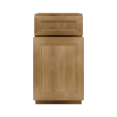 J&K Butterscotch B8 Base Waste Bin Pull-Out w/Two (2) Bin Cut-outs - 18" W