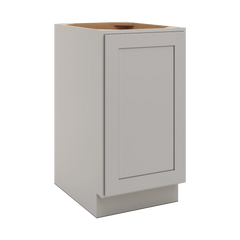 CNC Luxor Misty Grey 18" W Full Height Waste Basket Cabinet