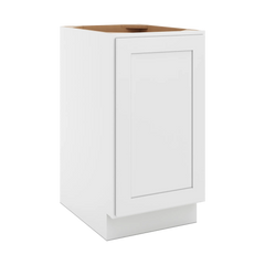 CNC Luxor White 18" W Full Height Waste Basket Cabinet