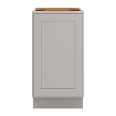 CNC Luxor Misty Grey 18" W Full Height Waste Basket Cabinet