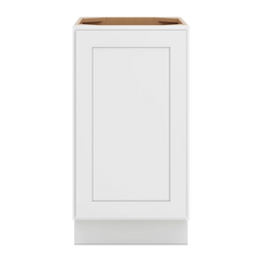 CNC Luxor White 18" W Full Height Waste Basket Cabinet