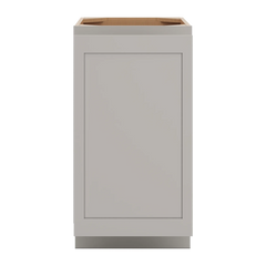 CNC Luxor Misty Grey 18" W Full Height Waste Basket Cabinet