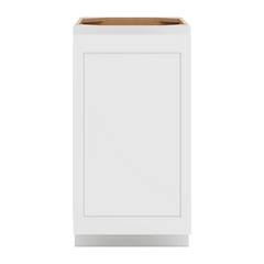 CNC Luxor White 18" W Full Height Waste Basket Cabinet
